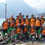 35 Lago di Garda-   kniend  Andi, George, Manfred, Johnny -   stehend     Andi, Joe, Monika, Peter, Klemens, Alex, Hansbert, Karl, Müchi, Heimo